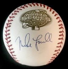 Mike Lowell Boston Red Sox 2003 WS Autographed Signed Baseball MLB COA