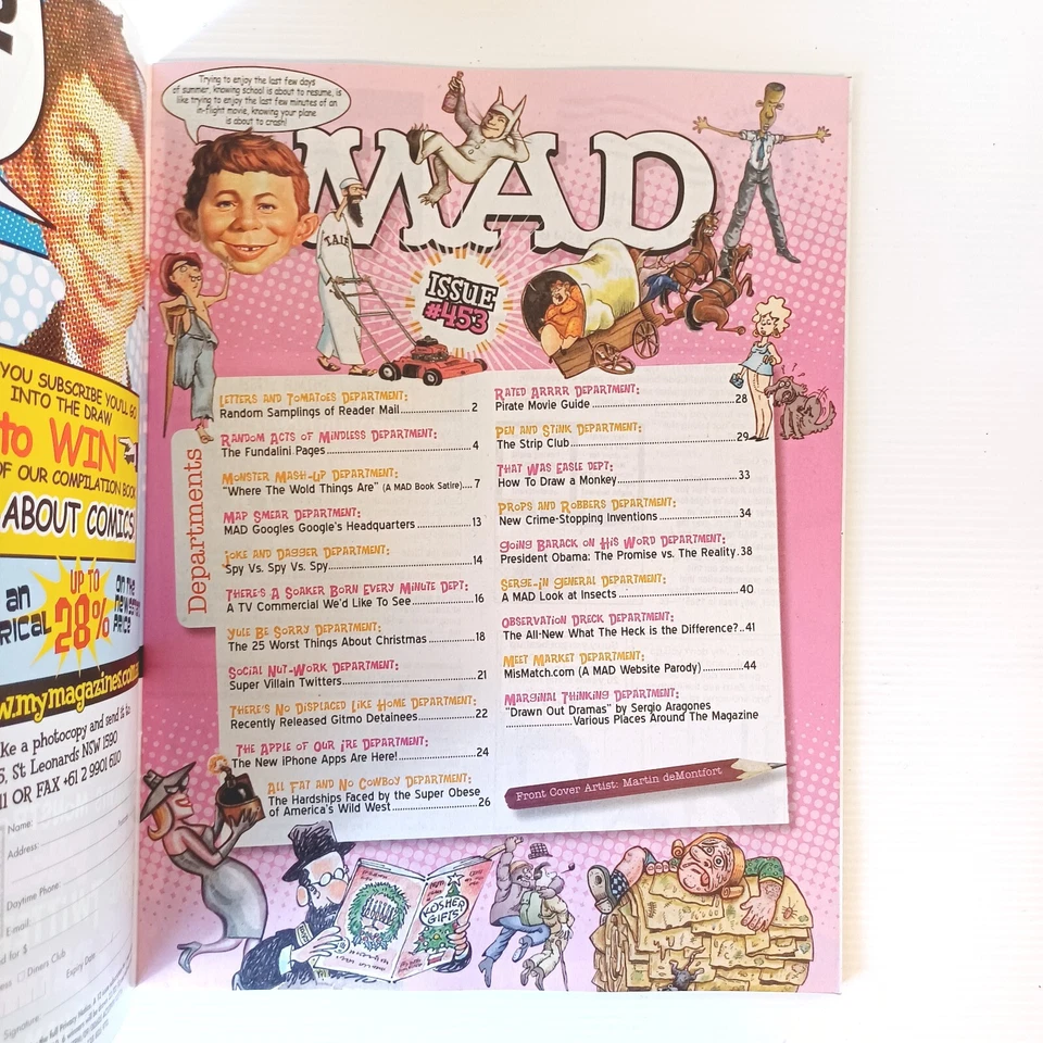 Australian MAD Magazine | Issue 453 | Wild Things Cover  - Fold In Not Done  - Image 4 of 4
