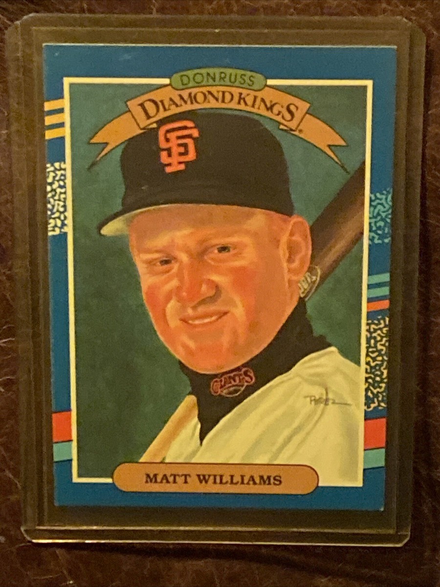 1990 Donruss Diamond Kings Matt Williams SF Giants #18 Missing