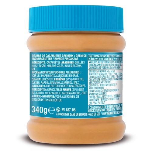 10x SKIPPY Erdnussbutter Creamy Peanut Butter Extra Smooth Ohne Palmöl 340g - Bild 4 von 6