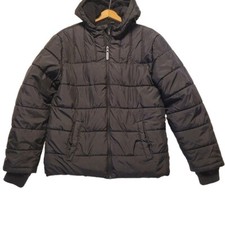 Wonder Nation Boys Youth XXL 18 Coat Jacket Black Hood 2XL