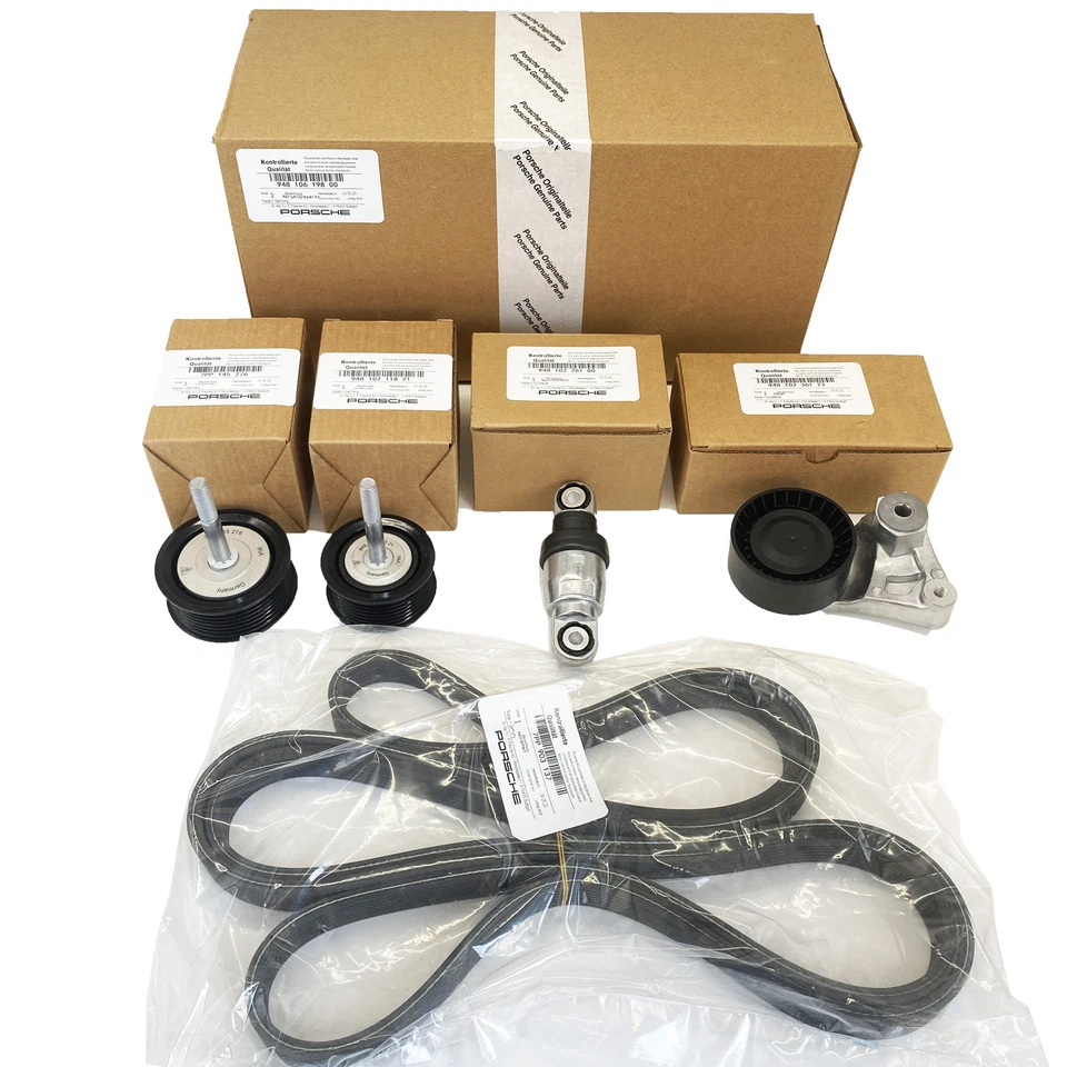 NEW Belt Drive Kit for Porsche Paramera 970 Cayenne 4.8 Foto 2 de 4