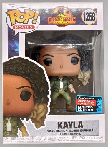 #1268 Kayla - Jurassic World - 2022 Con Damaged Box Funko POP with Protector #1268 Kayla - Jurassic World - 2022 Con Damaged Box Funko POP with Protector | Funko Pop | 2 #1268 Kayla - Jurassic World - 2022 Con Damaged Box Funko POP with Protector | Funko Pop