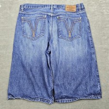 Ecko Unltd Shorts Mens 36 Denim Baggy Skater 90s Y2K Hip Hop Jorts Rhino 36x13