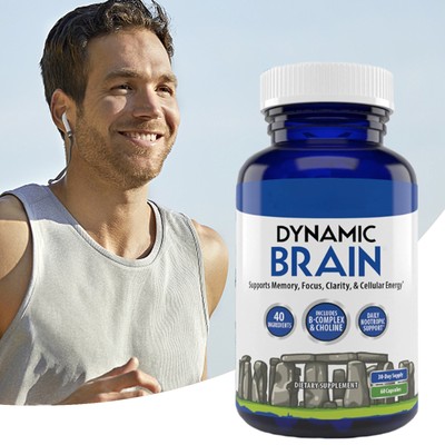 Dynamic Brain Supplement - Fokus, Gedächtnis & Klarheit Unterstützung, 60 Kapseln