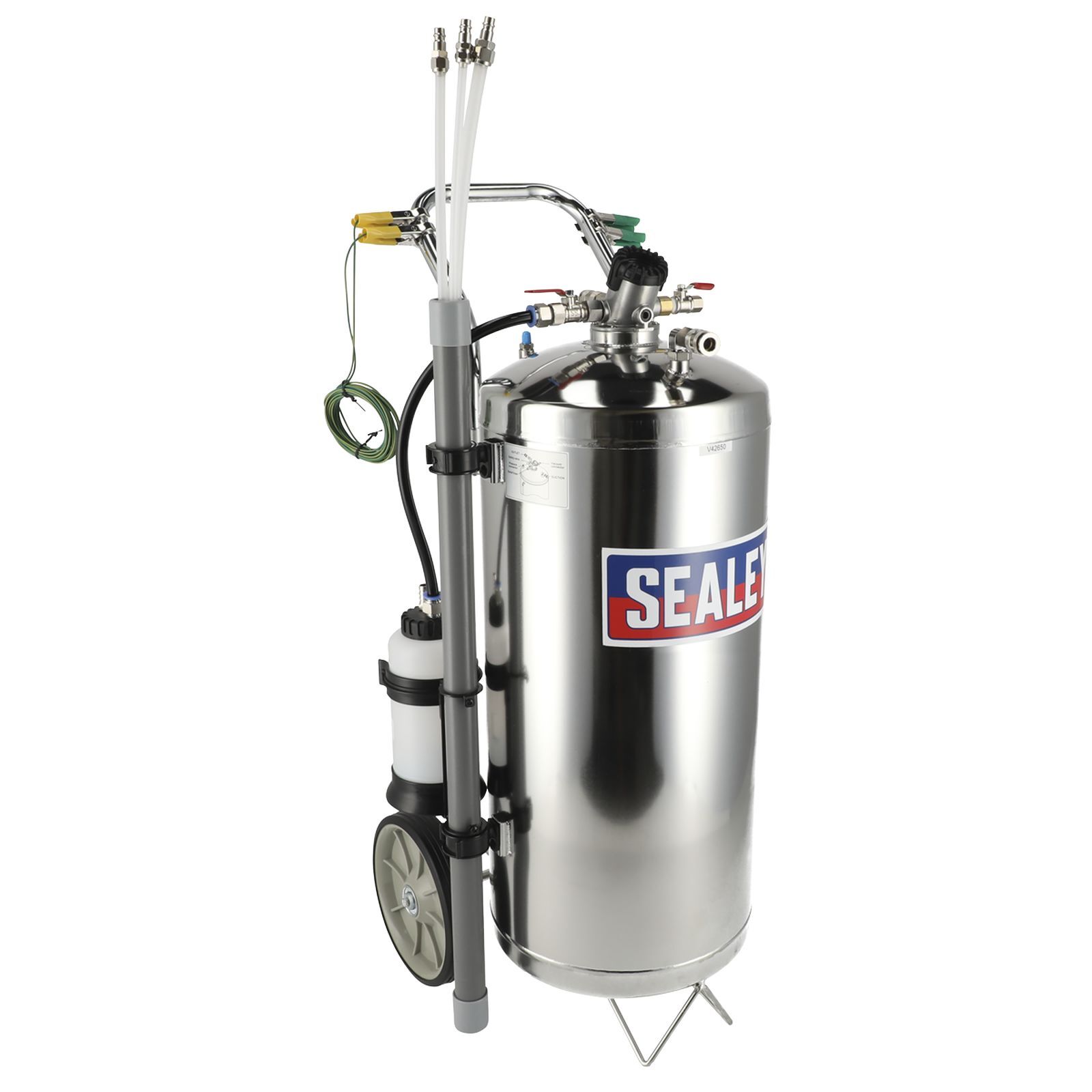 Sealey Air Operated Fuel Drainer - Stainless 40ltr Fuel Drainer TP200S