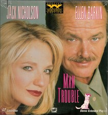 Man Trouble Laserdisc, 1992 cover notched