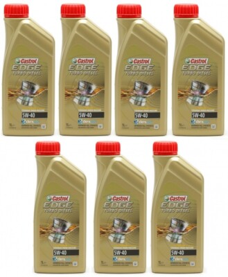 Castrol Edge Turbo Diesel 5W-40 Fluid Titanium (ex. FST) Motoröl 7x 1l = 7 Liter