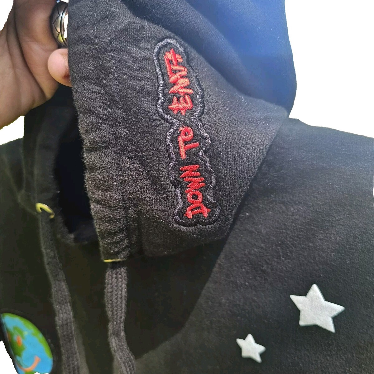 Travis Scott Astroworld World Peace Hoodie Black Men's Size LG