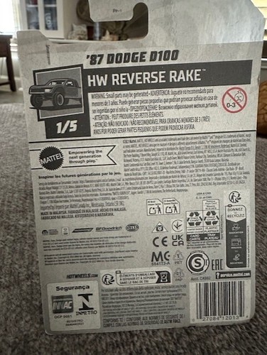 2024 Hot Wheels ‘87 Dodge D100 #38/250 HW Reverse Rake #1/5 NIB TX - Picture 6 of 7