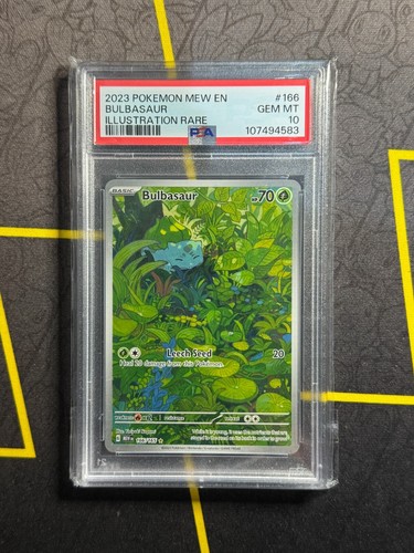 Bulbasaur 166/165 Pokemon TCG Scarlet & Violet 151 English - PSA 10 GEM MINT