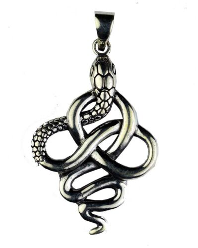 Snake Pendant 925 Silver Symbol Jewelry - New - Picture 1 of 1
