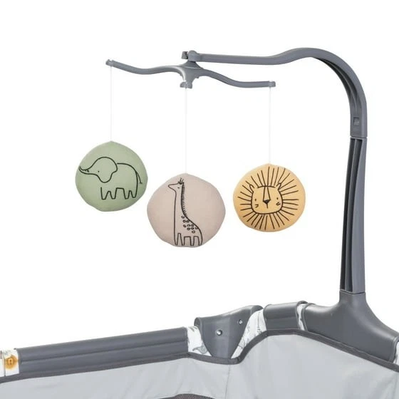 Baby Trend Nursery Center Playard - Animal Jubilee, Gris, Infantil Foto 3 de 4