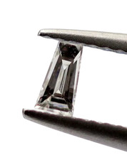 3 x 1 mm Natural Loose White Diamond 0.03 Ct E Color VVS1 Tapered Baguette Cut