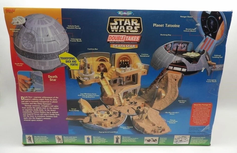 STAR WARS Micro Máquinas DOBLE TOMA Estrella de la Muerte TAT OOI NE Juego Nuevo en Caja Sellado Foto 4 de 4