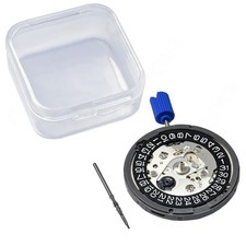 For Seiko SII NH35 NH35A Automatic Watch Movement Black Date at 3 w/ Date Disc