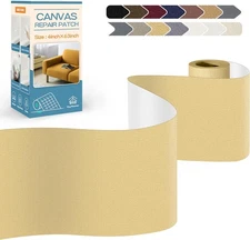 KING MOUNTAIN Canvas Repair Tape,Outdoor Gear Canvas-4W×63L, Beige-1 