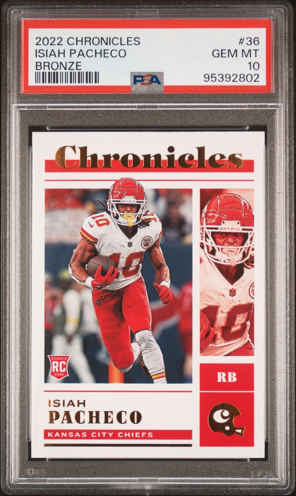 Isiah Pacheco Panini Chronicles #36 Bronze