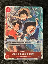 One Piece Ace & Sabo & Luffy OP13-007 Super Rare Alternate Art Foil