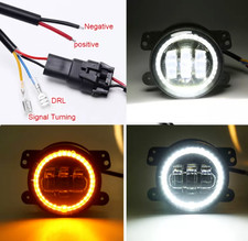 Passing Lights 7" LED Halo Projector Headlight Fit Harley Touring DRL Signal