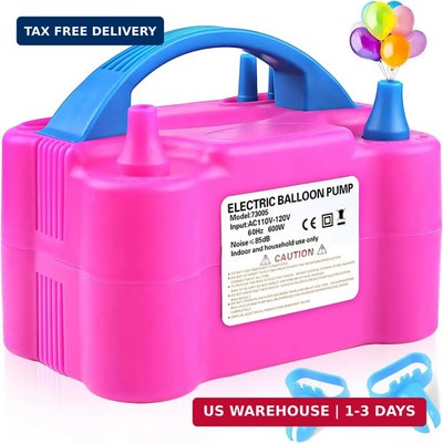 QIPUMP Balloon Pump Electric,110V 600W Balloon Blower Inflator Dual Nozzle Air P