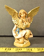 Vintage Fontanini Kneeling Angel 1991 Depose Italy Nativity Piece 4"
