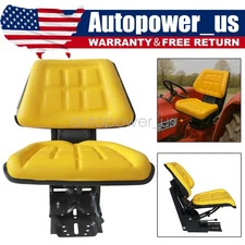 Heavy Duty Yellow Suspension Seat For John Deere 1020 1530 2020 2030 Tractor