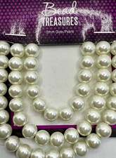 Bead Treasures 8mm Round Glass Pearls