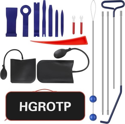 17PCS Stainless Steel Emergency Tool Kit with Easy Carry Bag for Auto Repairs