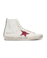 New Golden Goose Francy White Leather and Women's GWF00113.F004706.11540-38