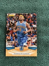 2009-10 NBA Panini #189 Morris Peterson Hand Signed auto autograph