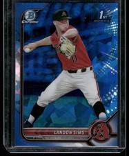 2022 Bowman Draft Sapphire Edition #BDC-72 Landon Sims