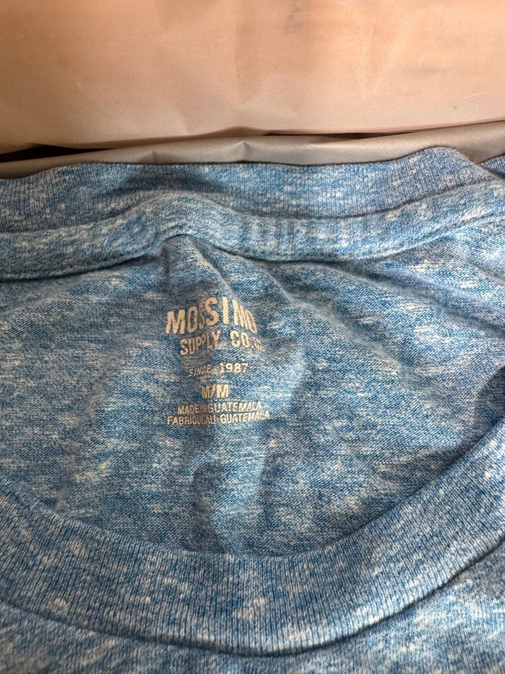 Mossimo Supply Co. Camiseta Unisex Niños Azul Medio Jaspeado Cuello Redondo Foto 3 de 3