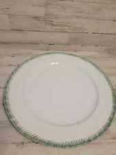 Williams Sonoma x Aerin  Charger Plate Feathered Edge, Serve Or Layering Plate