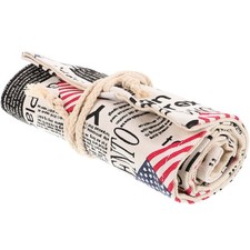  Sacchetto portamatite cancelleria per scuola arrotolabile organizer pennelli pittura