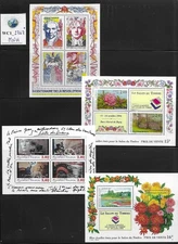 WC1_2747* FRANCE. Clean & valuable lot of 1980s-1990s souvenir sheets. MNH