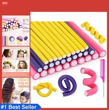 30 Flexible Curling Rods 9.45 Inch No Heat Foam Hair Rollers 3 Sizes for Long