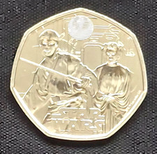 2023 Star Wars 50p Luke Skywalker and Princess Leia 50p Coin BUNC Fast Dispatch