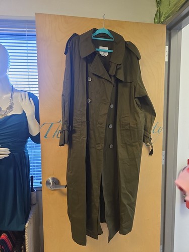 Good Work Clothes Olive Green Trench Coat