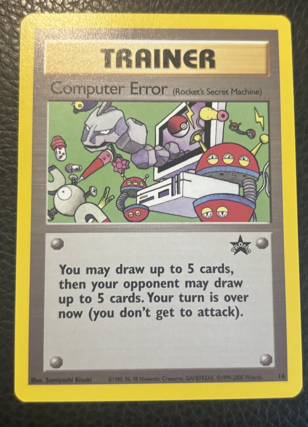 2000 Pokémon Computer Error (Rocket’s Secret Machine) Black Star Promo #16 NM🔥