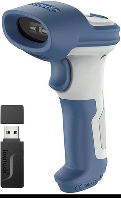 Inateck 2D Wireless Barcode Scanner 2.4Ghz GS1 Barcode Reader Gun Bluetooth 5.0