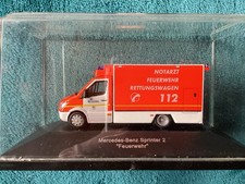 Schuco H0 Sprinter 2 Feuerwehr Rettungswagen RTW MG-FW 3811 Modellauto 1:87