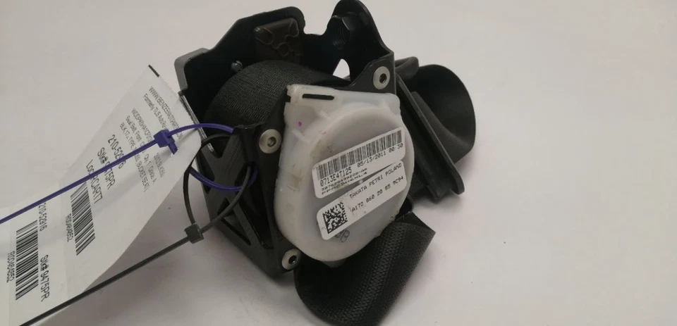 FRONT SEAT BELT 1728602085 2012-2016 MERCEDES-BENZ SLK350 Foto 2 de 4