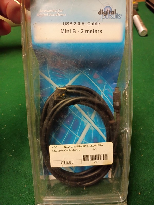 USB 2.0 A Cable To Mini B 6 Ft Long