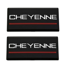 2Pc Cheyenne Cab Emblem Nameplate Roof Pillar...