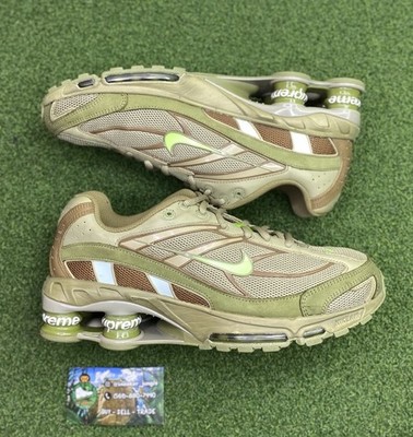 SIZE 9 - Supreme x Nike Shox Ride 2 SP Olive DN1615-200 AUTHENTIC & FAST SHIP  