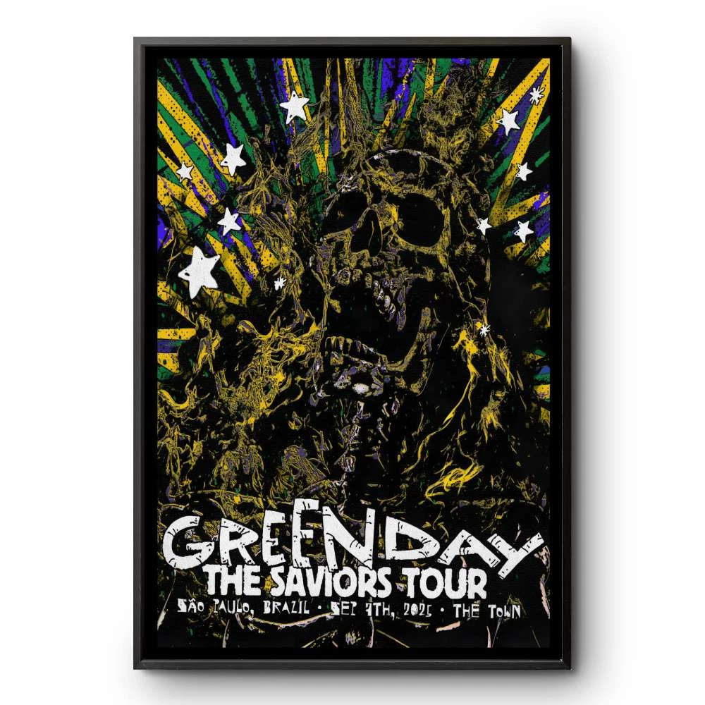Green Day São Paulo Tour September 7 2025 Poster