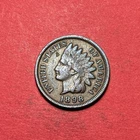 (1) Beautiful Toned Antique 1898 Indian Head Cent/Penny CHOICE VF-VERY FINE