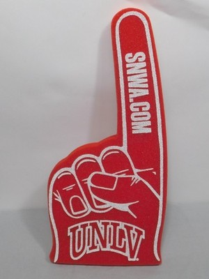 UNLV RUNNIN' REBELS #1 Fan 16'' Foam Finger Hand SNWA Water Only One Day a Week