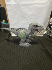 Robo Alive Attacking T-Rex Dinosaur Battery-Powered Robotic Grey and Black